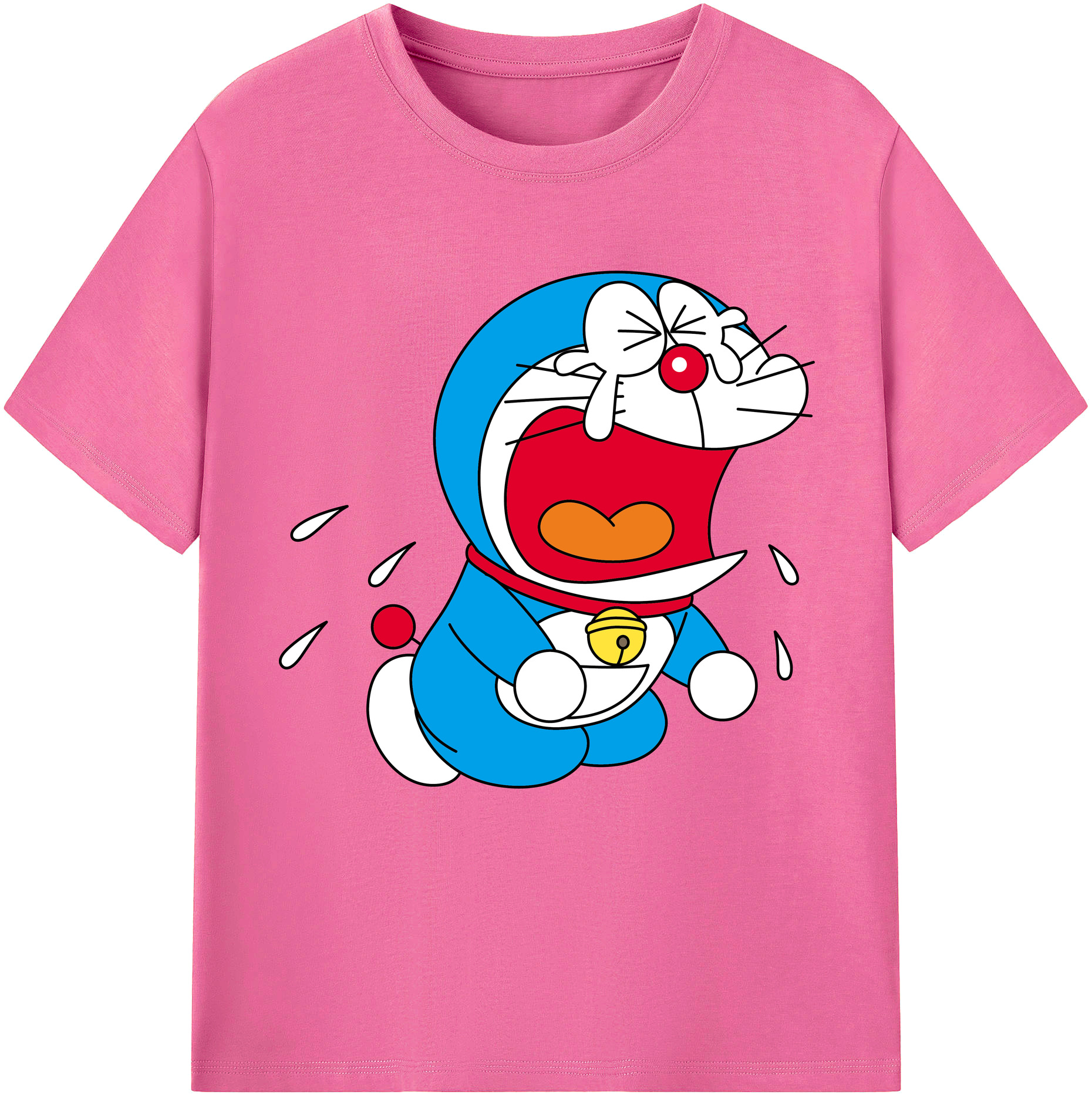 （画像用） ドラえもん Doraemon レディースカジュアルプリントTシャツ（綿100％）